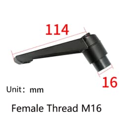 10PCS Adjustable Handle Lever Clamping Handles Metal Knob Machinery Tools Male Female Thread Diameter M4-M16 Length 10mm-80mm