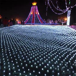3M*2M 1.5M*1.5M LED Net Lights Courtyard Waterproof Flashing String Lights Christmas Xmas Outdoor Garden Patio Fairy Decoration