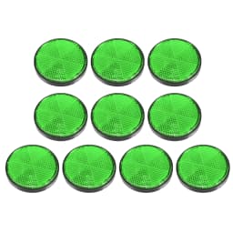 Motoforti 2-8 Pcs Round Stick-on Safety Spoke Reflective Self Adhesive Reflector for Motorcycle Bicycle Bike 56mm Diameter