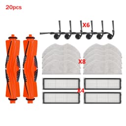 For Xiaomi S40 / OV81 Robotic Vacuum Parts Mopping Pad Mop Cloth HEPA Filter Primary Edge Brush Replacement Consumables Kit