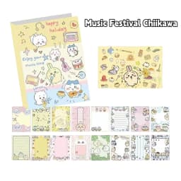 Chiikawa Cute Notebook 80 Sheets, Full Color Kawaii Journal Notepad for Note Taking School Office, Great Gift for Chiikawa Fans
