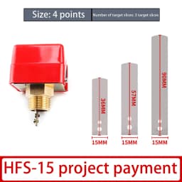 1pc Target Flow Meter Stainless Steel Seal Red Flow Sensor Controller Water Flow Switch Tool