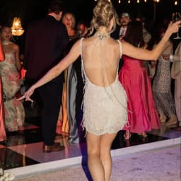 Luxury Short Wedding Dresses for Bride Spaghetti Backless Tassel Pearls Beading Sequins Mini Bridal After Party Gowns Customized