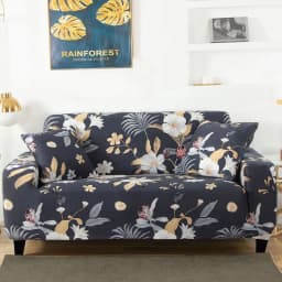 string printed sofa chair slipcovers armchair decoration elastic spandex for living room sofa cover stretch floral printed