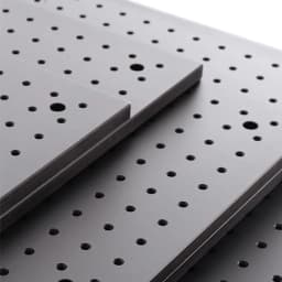 High Precision 300mm Optical Plate Breadboard Black Anodized Aluminum with M6 Tapped Mounting Holes