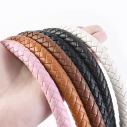 1/2Pcs 30/40/60mm PU Leather Woven Handbag Handle Metal Buckle for Women Shoulder Bag Purse Bags Strap Replace Accessories