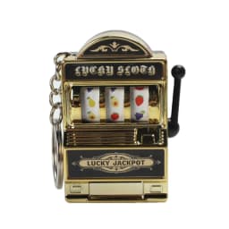 1pc Lucky Jackpot Mini Fruit Slot Machine Fun Birthday Keychain Gift Kids Educational Toy Coin Operated Games Machine
