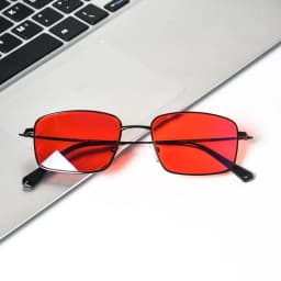 blue light glasses men Orange lens Red lens Clear lens Metal glasses blue light protection Blue light blocking glasses for male