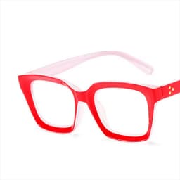 Retra Square Concave Frame Clear Lens Glasses Ultra Light Myopia Nerd Spectacles Degree 0 -0.5 -1.0 -2.0 -3.0 -4.0 to -6.0
