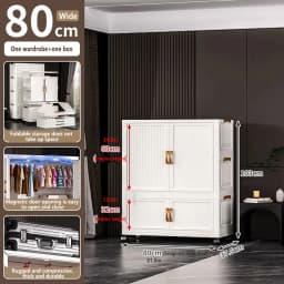 Installation Free Baby Wardrobe Foldableing Storage Cabinet Multi Layer Children's Small Wardrobe Home Clothes Storage Box Stora