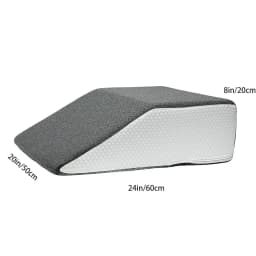 Leg Pillow, 8inch Leg Elevating Pillow for Legs,Rest, Sleeping,Leg Wedge Pillow for Side Sleeping, Memory Foam Leg Wedge Pillow