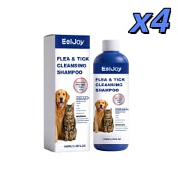 Pet Flea Tick Lice Removal Shampoo Deep Cleansing Dander Removing Deodorizing Anti-Itch Anti-Parasite Dog Cat Bath Shampoo 100ml