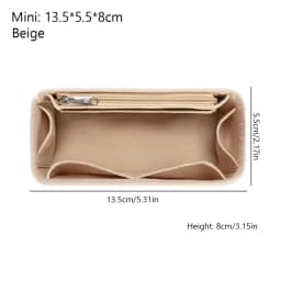 Felt Handbag Insert Bag Large Capacity Bag Support Purse Liner Storage Organization Multi-Pocket Internal Bag for Loewe Puzzle