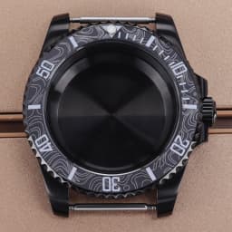 PVD Black NH35 40mm Men's Watch Case Sapphire For SUB Seiko NH35 NH36 NH38 NH34 Miyota 8215 ETA 2824 Movement Yacht-Master 20ATM