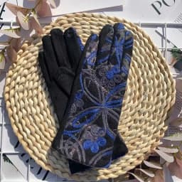 New Creative Colours Woolen Thread Pattern Gloves Students Touch Screen Women Winter Cycling Thicken Full Finger Warm Mittens