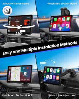 Jansite 10.1'' 4K Dashcam 4:3 Large Screen Carplay Android Auto DVR Car Intelligent Systems Multimedia Video Player Stereo Radio