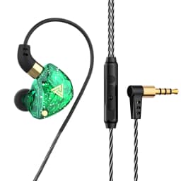 QKZ AK3 FiLe Wired Earphone with Microphone HiFi Music Monitor Bass Headphones Noise Cancelling Headset For Sport Gaming Earbuds