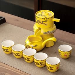 Automatic Kungfu Tea Set Household Simple Pot Cup Ceramic