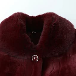 Large size Middle Aged Elderly Women Mink Coat Winter Thicken Cotton Padded Faux Fur Jacket High End Grandma Velvet Fur Overcoat