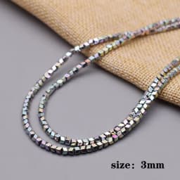 New color Natural Stone Hematite Beads Heart square Round disc Loose Spacer beads For Jewelry Making DIY