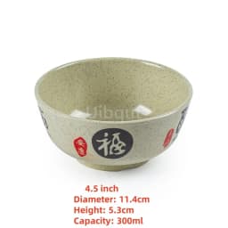 4.5 5 inch 2 10 pcs set Break resistant Melamine Bowl Thickened Flower Rice Soup Snack Bowl Plastic Food Tableware Chinese Bowls