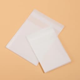 100pcs Transparent Frosted Opp Bag Self Adhesive Pouch for DIY Handmade Candy Cookie Wedding Birthday Party Gift Packaging Bag