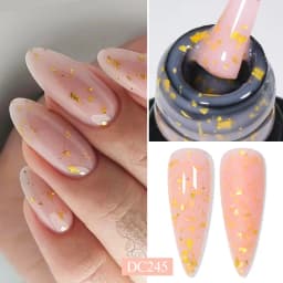 7ML Nude Quick Extension Gel Nail Polish Milky White UV Construct Hard Gel Semi Permanent Acrylic Extension Nail Art Varnish
