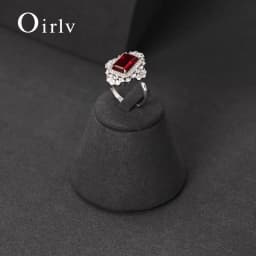 Oirlv Ring Display Stand Jewelry Display Props Display Tray Accessory Display Rack Live Streaming Ring Props