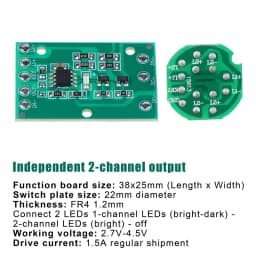 HZ-8813 T6/U2/L2 Glare Light Control Circuit Board Flashlight Driver Board 3 Function 5 Function Gear Electric Plate