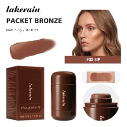 Lakerain Bronze Contour Stick Hydrates Smooths Skin Create Dimensional Effect Long-lasting Natural Makeup Effect Contour Stick