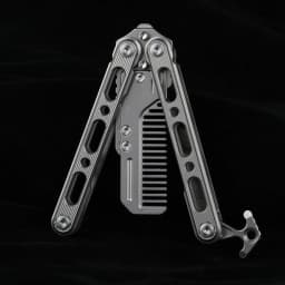 EDC Titanium Alloy Comb EDC Super Light Titanium Comb Portable EDC Outdoor Small Accessories Tools