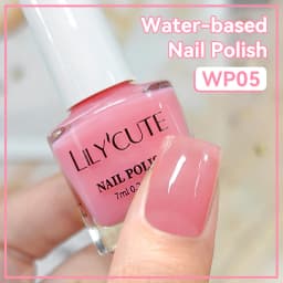 LILYCUTE 7ml Water Based Nail Polish 40 Colors Long Lasting Quick Drying No Need of Lamp to Cure Nail Supplies For Nail Manicure
