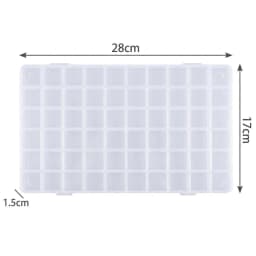 15/24/28Grids Transparent Plastic Organizer Box Jewelry Beads Storage Container DIY Crafts Earring Jewelry Rectangle Box Case