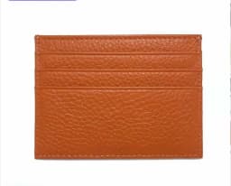 Custom Letter Genuine Leather Card Holder Personalized Initial Slim Wallet Monogram Name Purse Card Case DIY Wedding Gift