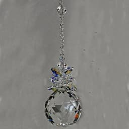 1PCS 20mm Clear Crystal Ball Prism Suncatcher Rainbow Pendants Maker, Hanging Crystals Prisms for Curtain Home Garden Decoration