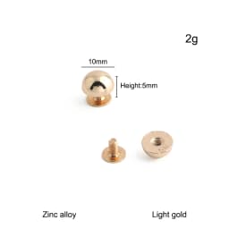 30/100/200PCS 8-20mm Mushroom Dome Bolt Metal Round Button Rivets For Handbag Clothing Decoration Screw Back Studs Accessories
