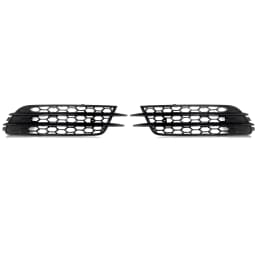 For Audi A6 C7 Standard Bumper 2012-2015 Honeycomb Fog Light Grille Cover Bezels