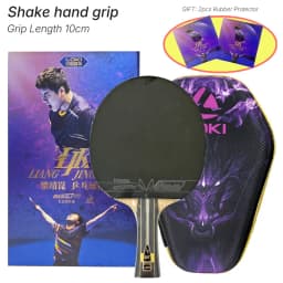 LOKI Professional Table Tennis Racket Basalt Carbon Blade with LOKI Prenium Rubber Pre-made Ping Pong Racket Paddle with Case