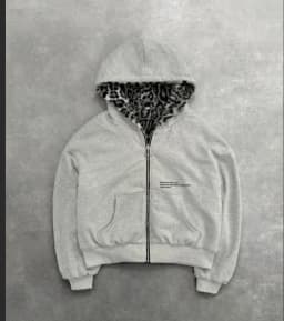 American Retro Fur Collar Flag Printing Oversize Zipper Hoodie Men's and Women's Y2K New Harajuku Hip Hop Goth Casual Sweatshirt