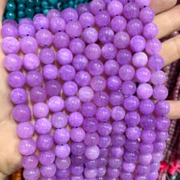 6 8 10MM Natural Stone Jade Chalcedony Round Multicolors Loose Beads For Jewelry Making Diy Charm Bracelets Necklace Accessories