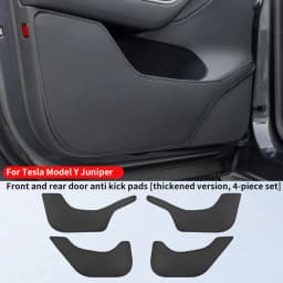 For Tesla Model Y Juniper/Model 3 Highland/Model YL Door Kick Pad, Front and Rear Door Panel Protection Pad, 4-Piece Set