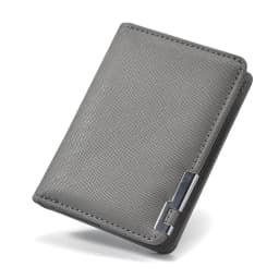 Small Slim Business-Style Wallet - Multiple Card Slots, Credit Card and Driver's License Holder, Geometric In Black Faux Leather