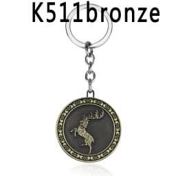Dragon House Keychain Targaryen Dragon Shape Keyring for Fan Collection Accessories Friends Gift