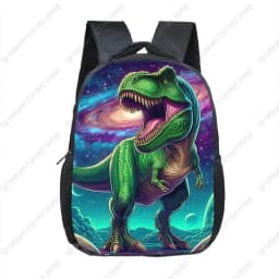 12 Inch Cartoon Dinosaur Print Children Backpack T-rex Skeleton School Bag Toddler Kindergarten Backpacks Student Book Bag Gift