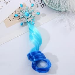 New Lovely Princess Gradient Snowflake Wig Hair Clips for Girls Hairpins Snowflake Hairgrip Barrettes Hair Accessories