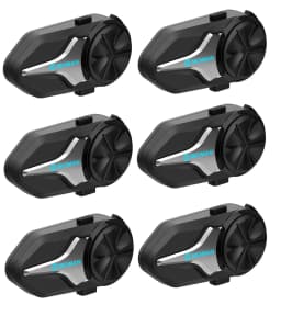 Moman Motorcycle Bluetooth Helmet Headset Intercom 1000mAh MOTO Communicator 2000m Interphone for 24 Riders IP65 Waterproof