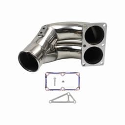 3.5 Inch Stainless Steel Raw Intake Elbow For 2007-2018 Dodge Ram 2500 3500 6.7L Turbo Diesel Sliver