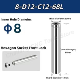 Saw Milling Cutter Slitting Saw Arbor Blade Holder CNC Slotting Machining Metal Cutting Tool Front Rear Lock 5 6 8 10 13mm