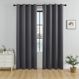 1Pc Solid Color Blackout Curtain,Room Darkening And Light Reducing Curtain, For Study Bedroom Kitchen Living Room Decor