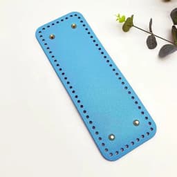 Hot Handmade Rectangular 28 * 10cm Bottom For Knitted Bag PU Leather Pad Handcraft Bag Base With Holes DIY Crochet Bag Bottom